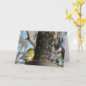 hallo daar! Blanco binnenkant Kaart (Gele Bloem)