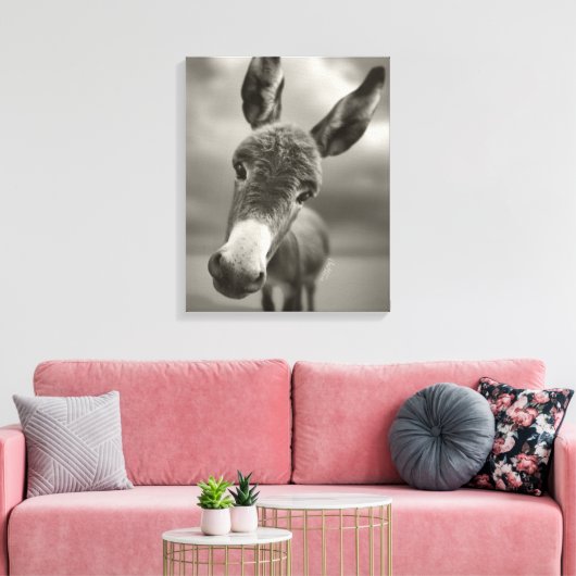 Hallo daar canvas afdruk (Insitu (Woonkamer))