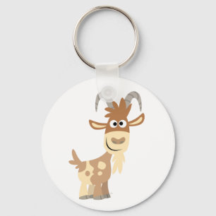 hallo daar! Cute Cartoon Goat Sleutelhanger
