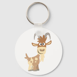 hallo daar! Cute Cartoon Goat Sleutelhanger