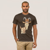"Hallo daar!" Cute Cartoon Goat T-Shirt (Voorkant volledig)