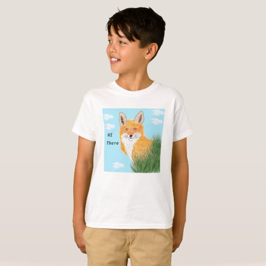 Hallo daar Fox T-shirt (Voorkant volledig)
