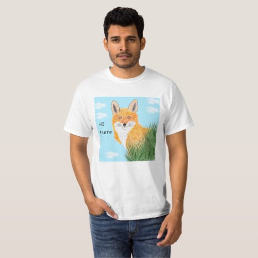 Hallo daar Fox T-shirt (Voorkant volledig)
