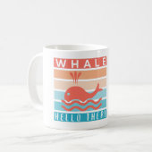 Hallo daar - Funny Witty Whale Lover Koffiemok (Voorkant links)