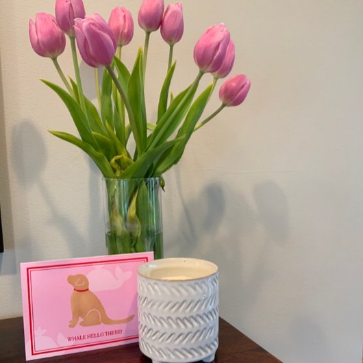 Hallo daar Golden Dog Wenskaarten Bedankkaart