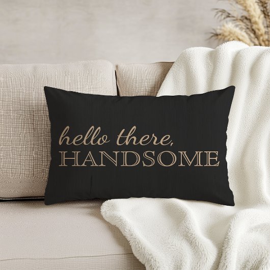 "Hallo daar, handig" lolkoolstof Accent Pillow Decoratief Kussen