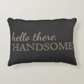 "Hallo daar, handig" lolkoolstof Accent Pillow Decoratief Kussen (Voorkant)
