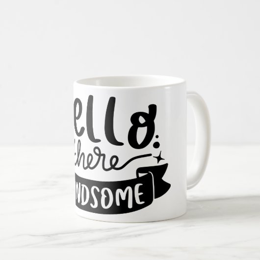 hallo daar Handsome Koffiemok (Voorkant rechts)