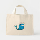 Hallo daar mini tote bag (Voorkant)