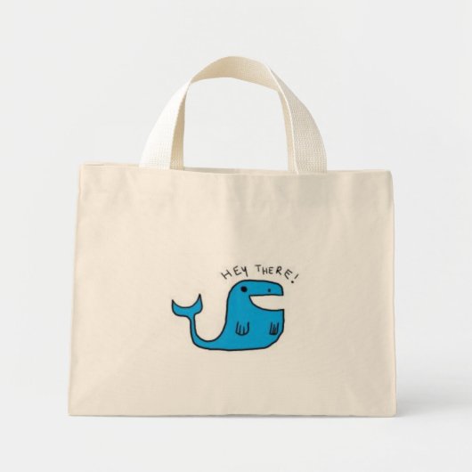 Hallo daar mini tote bag (Voorkant)