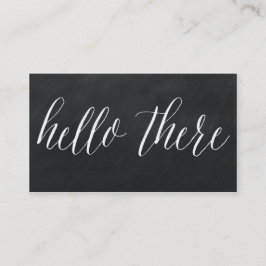 hallo daar Modern ChalkboardVisitekaartjes Visitekaartje