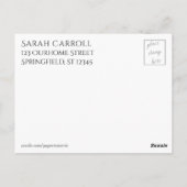 "Hallo daar!" Multicolore, unieke Abstracte kunst Briefkaart (Achterkant)