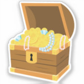 Hallo daar! Piratenjongen Verjaardagsfeestje Sticker (Voorkant)