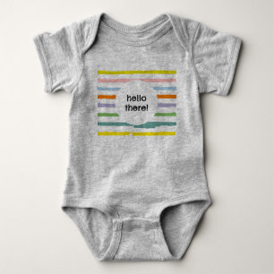 Hallo daar! Regenboog Eén-delig Romper