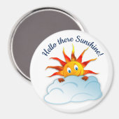 hallo daar Sunshine Magnet, glimlach Sun Magneet (Voorkant / Achterkant)