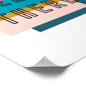 hallo daar Typografie grafisch ontwerp Poster (Hoek)