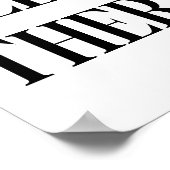 hallo daar Typografie-ontwerp in zwart-wit Poster (Hoek)