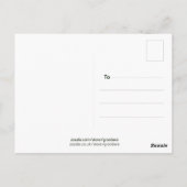 hallo daar vriend over de milde gele tekst briefkaart (Achterkant)