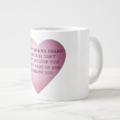 hallo DAAR. WE HEBBEN GEHOORD DAT DIT NODIG IS. Grote Koffiekop (Voorkant rechts)