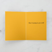 hallo - Dachshund Sniffing Golden Retriever Butt Kaart (Binnen)