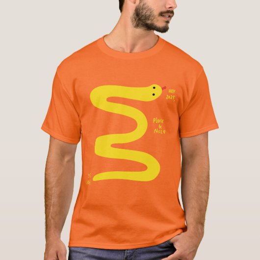 Hallo Dag 2024, 2025 - Jaar van de Slang T-shirt (Voorkant)