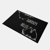 hallo Dag Cute Doodle Dog Doormat Deurmat (Schuin)