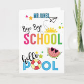 hallo Dag school Kaart (Voorkant)