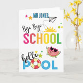 hallo Dag school Kaart (Gele Bloem)