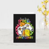 Hallo Dag van de school bye bye school Kaart (Gele Bloem)