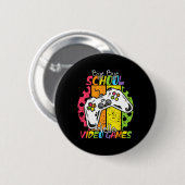 Hallo Dag van de school bye bye school Ronde Button 5,7 Cm (Voorkant /achterkant)
