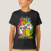 Hallo Dag van de school bye bye school T-shirt (Voorkant)