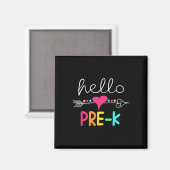 Hallo Dag van Pre-K Magneet (Voorkant / Achterkant)