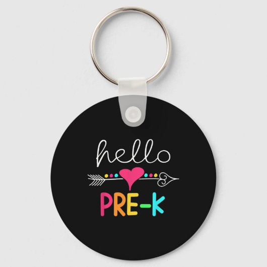 Hallo Dag van Pre-K Sleutelhanger (Voorkant)