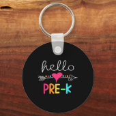 Hallo Dag van Pre-K Sleutelhanger (Voorkant)