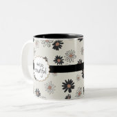 Hallo Daisies Tweekleurige Koffiemok (Voorkant links)