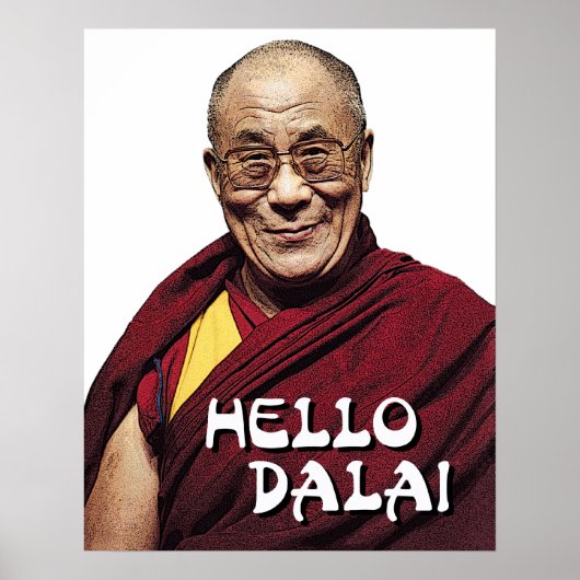 hallo Dalai poster (Voorkant)