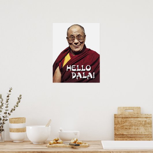 hallo Dalai poster (Keuken)