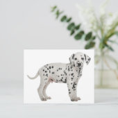 Hallo Dalmatische puppy hond Briefkaart (Staand voorkant)