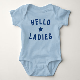 Hallo Dames, Baby Design in Blauw Romper