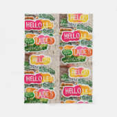 Hallo Dames Fleece Deken (Voorkant)