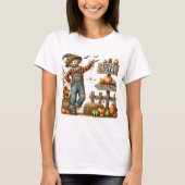 Hallo Dames "Herfst" Scarecrow Herfst T-shirt (Voorkant)