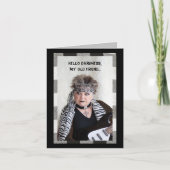 hallo Darkness, mijn oude vriend grappige kaart (Voorkant)