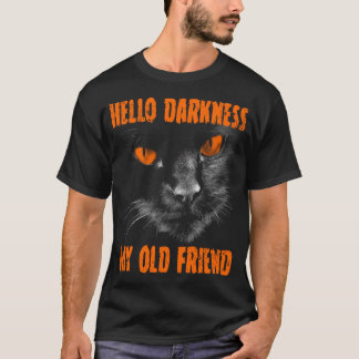 Hallo Darkness My Old Friend: Oranje ogen T-shirt