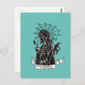 hallo Darkness Vamp Gothic met Black Coffee T-Shir Briefkaart (Voorkant / Achterkant)