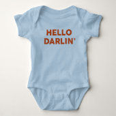 "Hallo Darlin" Funny & Cute Baby & Child Romper (Voorkant)