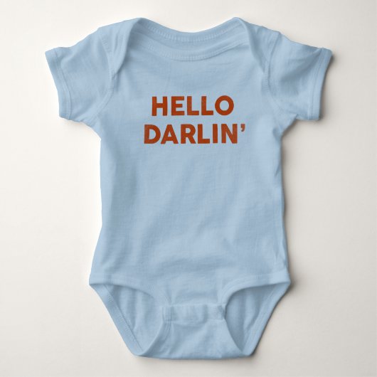"Hallo Darlin" Funny & Cute Baby & Child Romper (Voorkant)