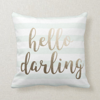 hallo Darling Blue Striped Sierkussen