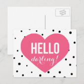 hallo Darling | Briefkaart van de Fort Polka Dots (Voorkant / Achterkant)