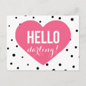 hallo Darling | Briefkaart van de Fort Polka Dots (Voorkant)
