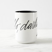 Hallo Darling handgeschreven Mok (Midden)